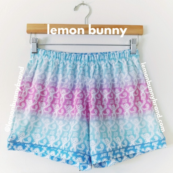 Roller Rabbit Ombre Monkey Polo Pajamas in Multi Cotton Candy Skies Size XS NWT - Picture 11 of 17